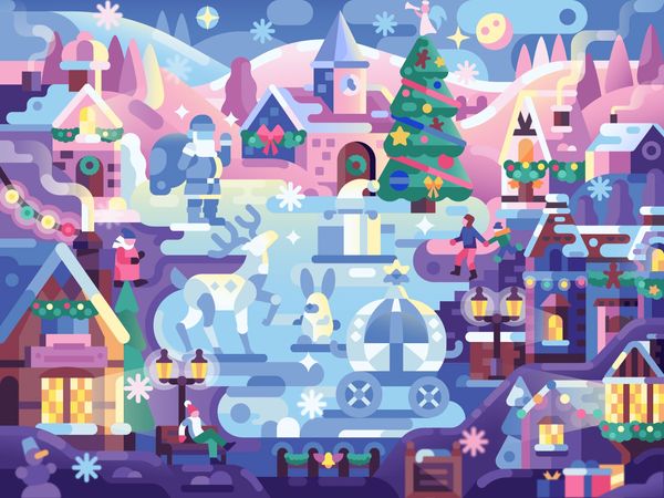 Ice Christmas Town