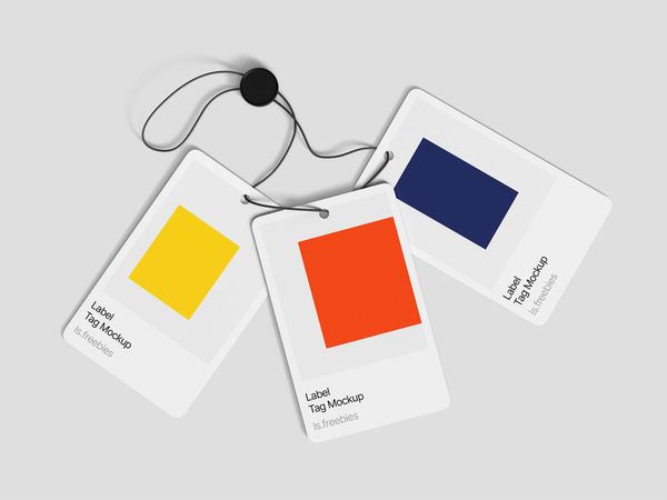 3 Label Tag Mockups