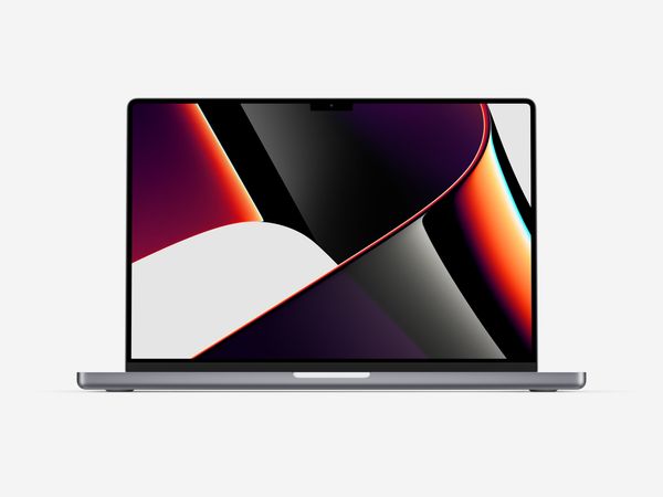 MacBook Pro 16 inch mockups in front view