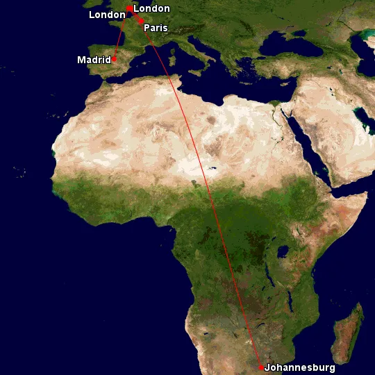 Johannesburg...twice, Sep 2014