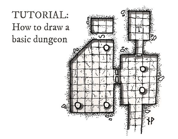 Tutorial: How to draw a basic dungeon map | by Niklas Wistedt | Medium