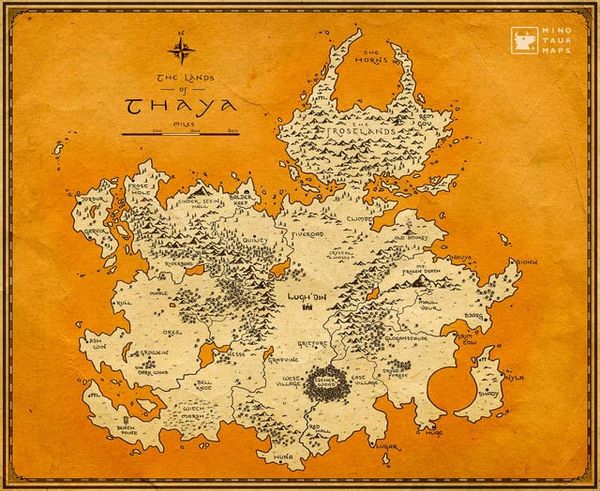 Thaya Hand Drawn Map Reddit