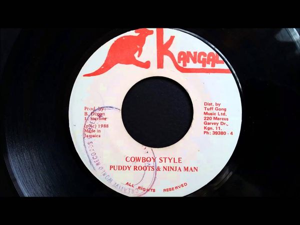 Ninjaman feat. Puddy Roots - Cowboy Style - Kangal 7"