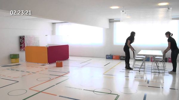 Einfach aufgebaut, einfach umgebaut: Rossoacoustic Raumgliederungssystem