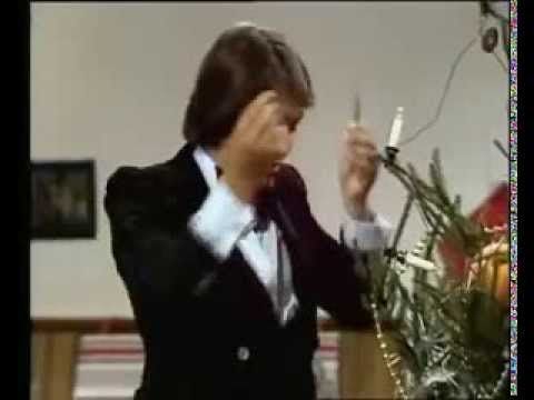 Peter Alexander und Roy Black schmücken den Weihnachtsbaum