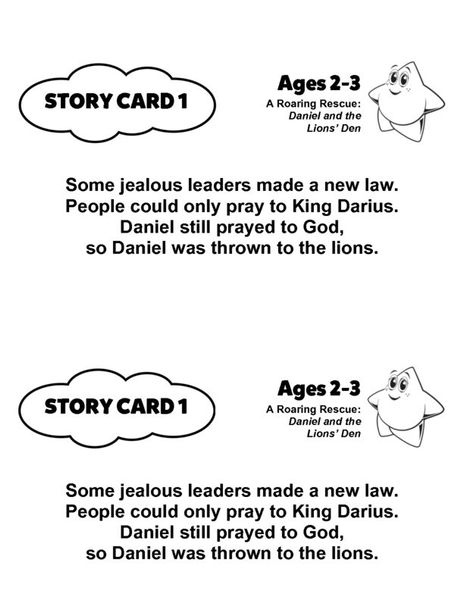 BibleAdventure_Y1_U10_ARoaringRescueDanielandtheLionsDen_wk1-4_StoryCards_2-3