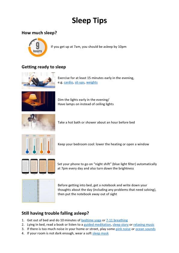 Sleep Tips