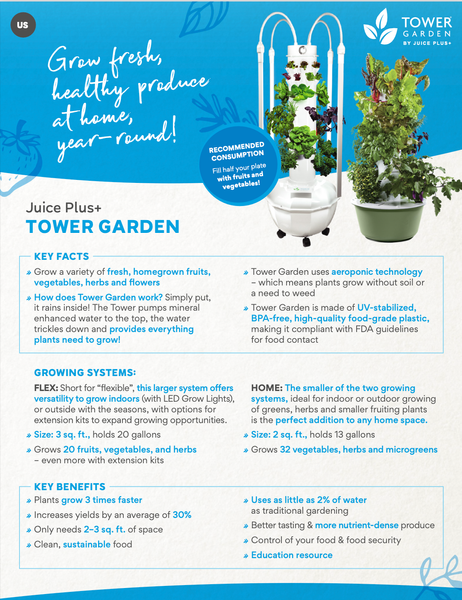 Tower Garden Fact Sheet