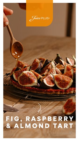 Fig, Raspberry  Almond Tart Story Shareable - English