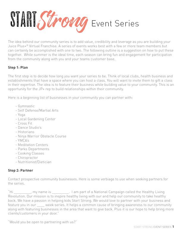 start_strong_community_event_series