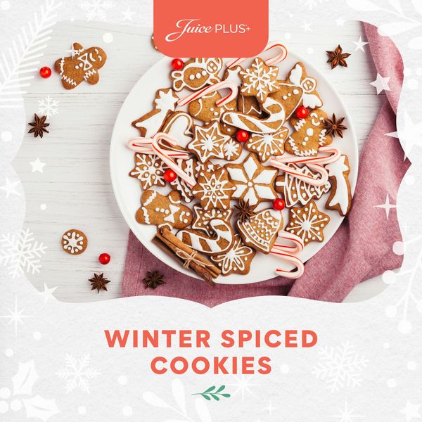 Winter Spiced Cookies - Square - English