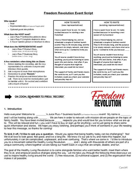 HLR Zoom Launch Call Script