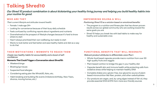 Shred10 Talking Points