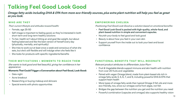 Look Good Feel Good Talking Points