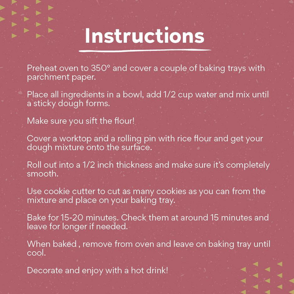 Winter Cookies Instructions