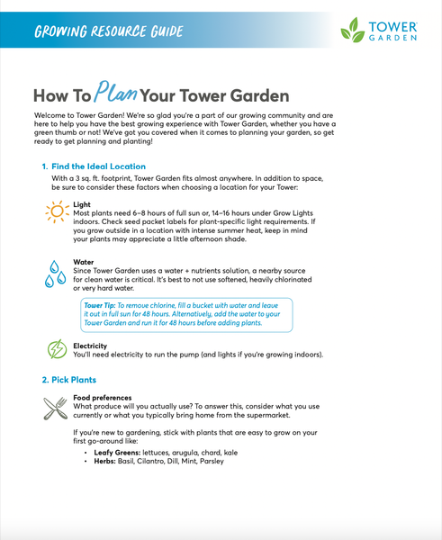 3- Plan Your Tower