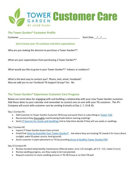 Tower Garden Customer Care