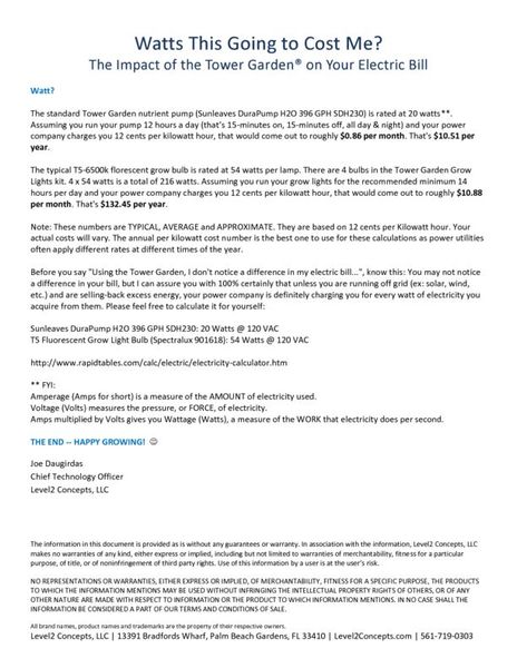 Tower Garden Watts Cost