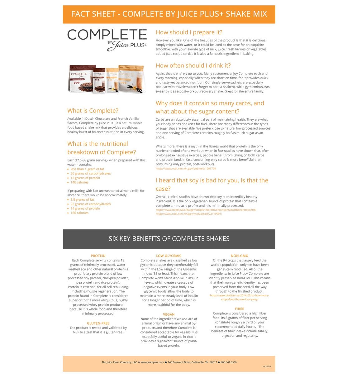 Fact Sheet - Complete Shake Mix FINAL