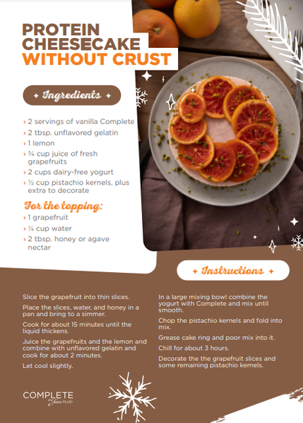 Protein Cheesecake without Crust