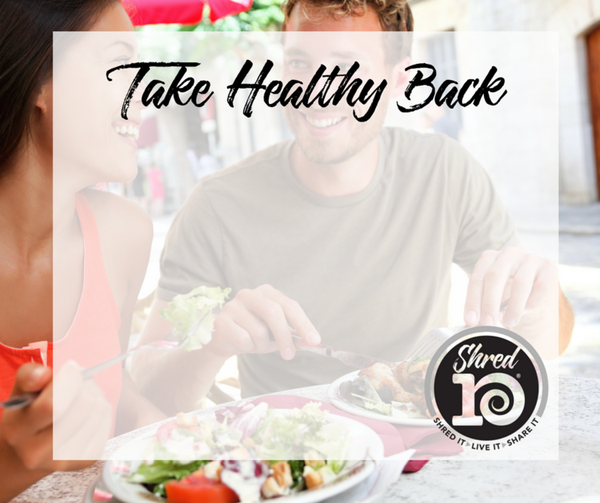 Take Healthy Back- woman-man - eating