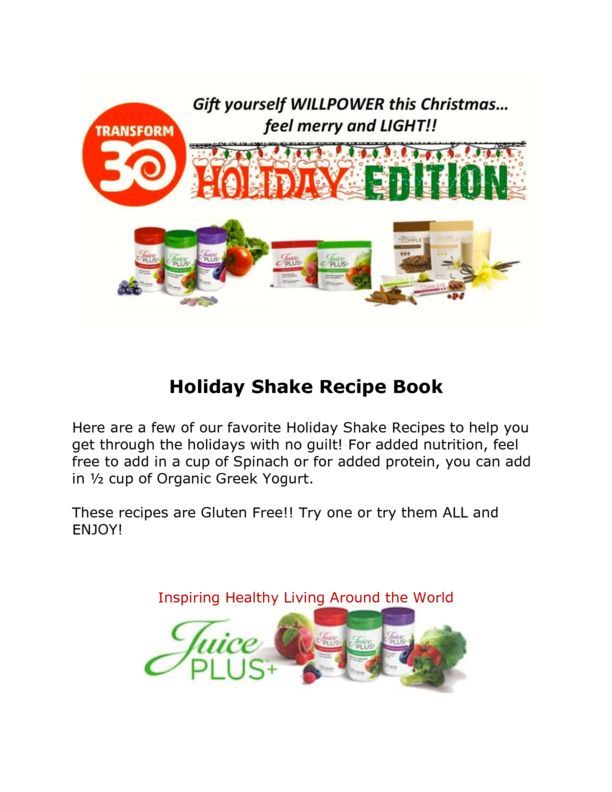Holiday Edition Shake Recipes