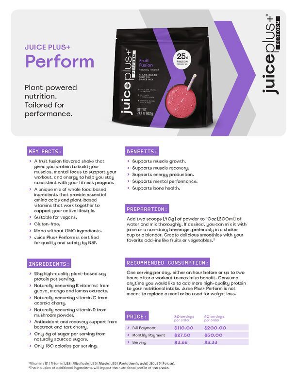 Perform Fact Sheet - English