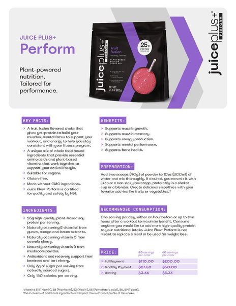 Perform Fact Sheet - English