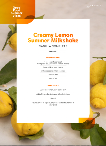 Creamy Lemon Summer Milkshake