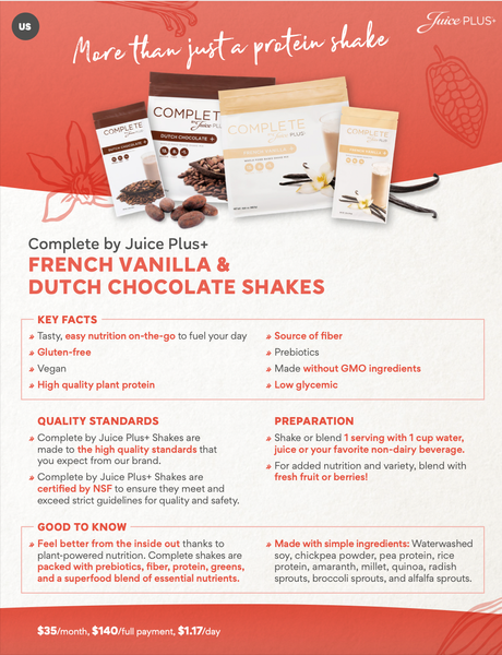 Complete Shakes w/ Price