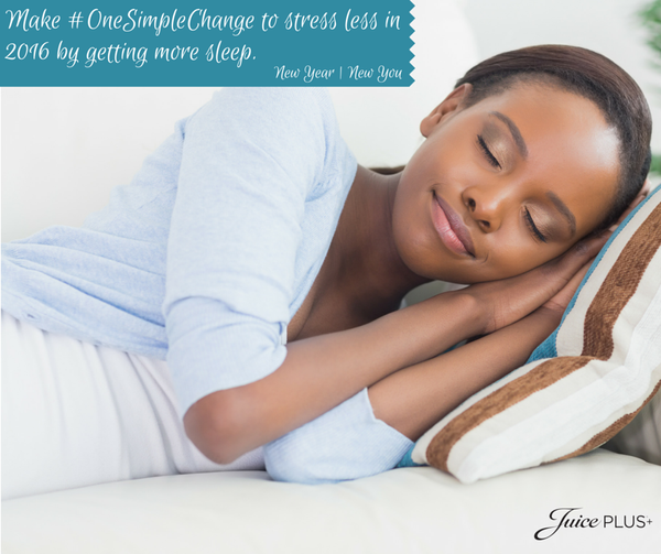 January FB Post - Sleep More Stress Less