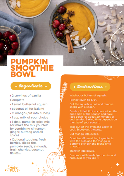 Pumpkini Smoothie Bowl