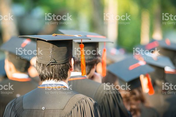 Back Of Graduates During Commencement stock photo 472970428 | iStock