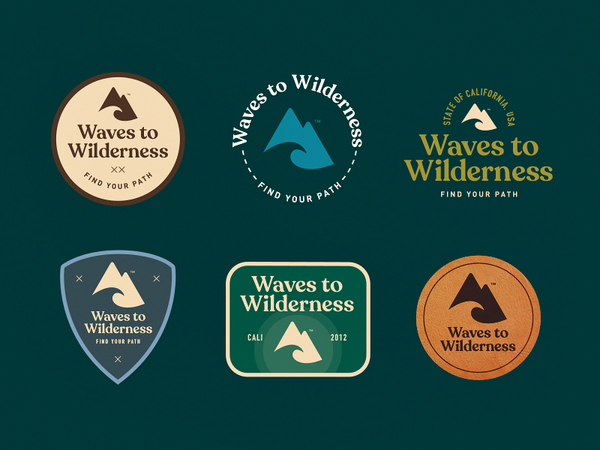waves-to-wilderness-badges - Client Projects