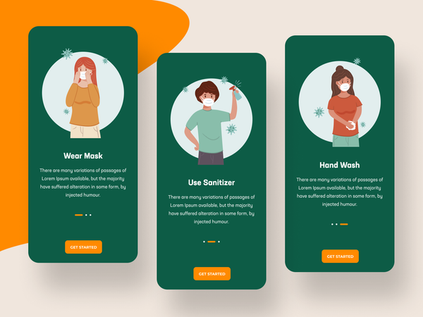 Covid Care App by Manoj Rajput for MindInventory on Dribbble