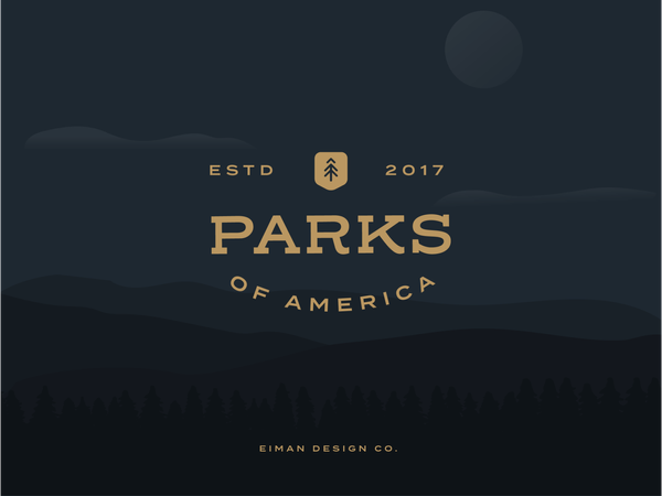 Parks of America Emblem by Alex Eiman on Dribbble