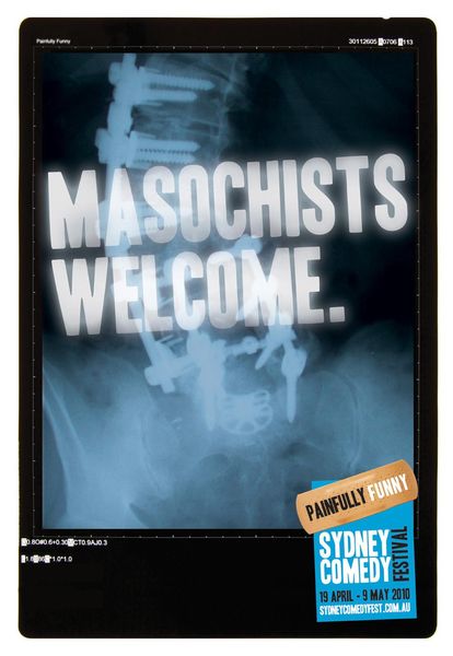 Sydney Comedy Festival Print Advert By Euro RSCG: Masochists | Ads of the World™