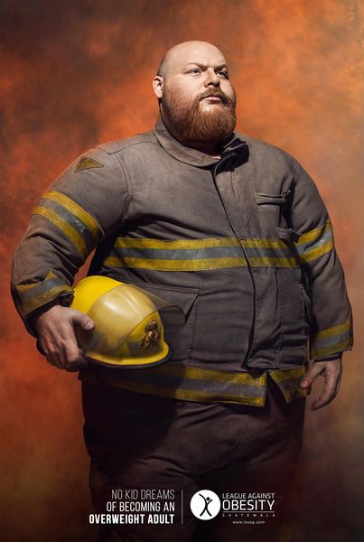 League Against Obesity: Fireman | Ads of the World™