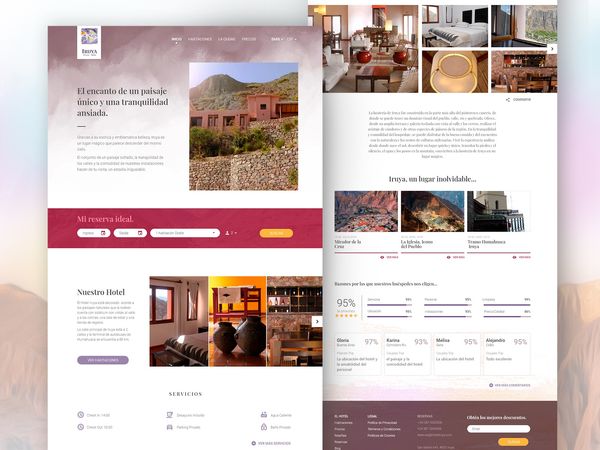 Hotel Iruya UI user interface design web design webdesign web ui design uidesign tourism culture an…