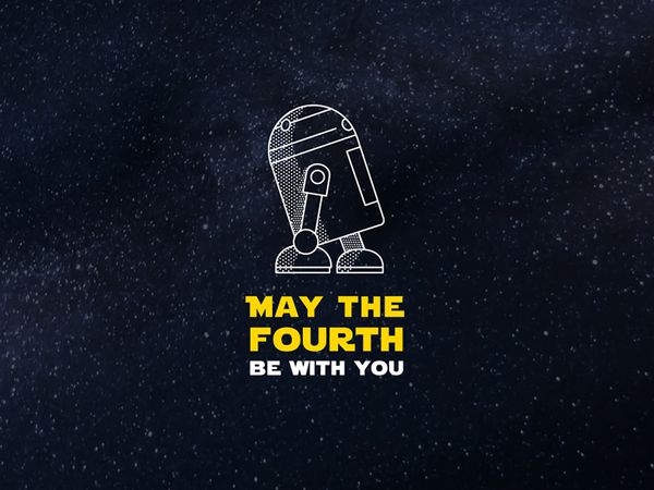 Happy May 4th star wars may branding brand graphics logo design development creative