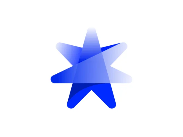 Star logotype mark logo animation star