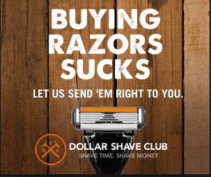 Image result for dollar shave club digital ads