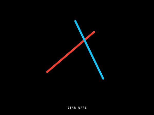 Minimal Movie Posters - Star Wars art direction graphic design film poster movie minimal