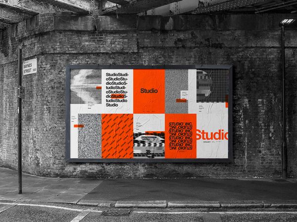 Studio 125 urban poster mockup