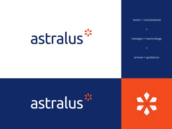 Astralus Asterisk Logo asterisk star astra space innovation tech consulting digital logo brand iden…