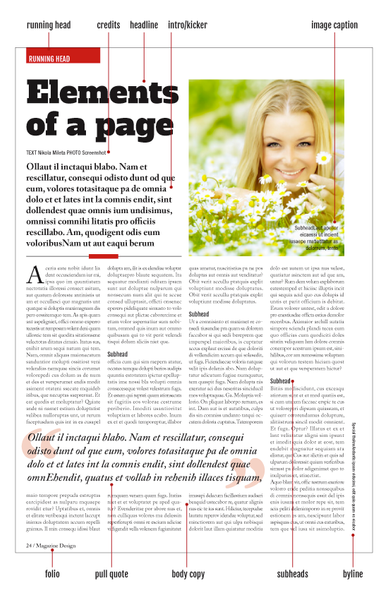 Magazine page elements | Magazine Designing