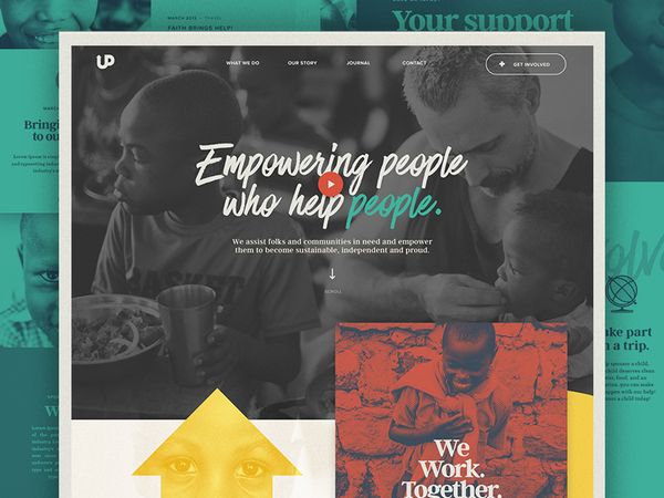 Landing Page Comp icons typography layout landingpage homepage hero grid editorial comp clean