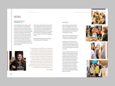 Branding and Type Hierarchy throughout Report annual report report design report type hierarchy bra…