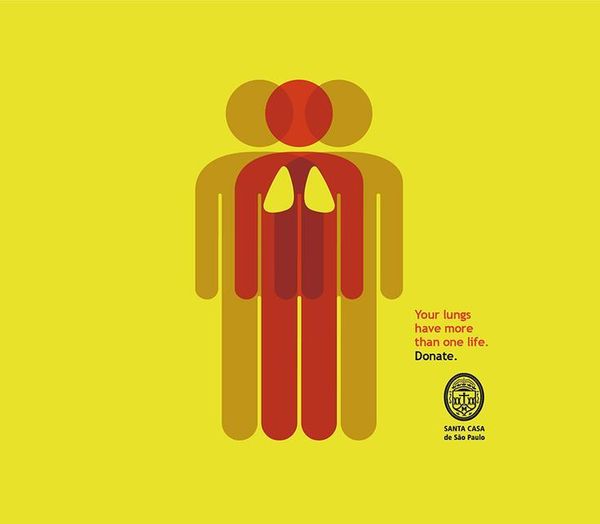 Healthcare Advertising : Santa Casa de Sao Paulo Organ Donation: Lungs |  www.gutewerbung.n... #Adv…