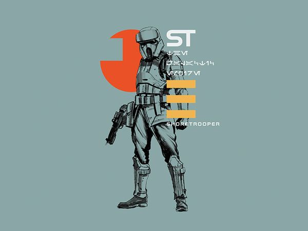 Rogue One - ST Graphic illustration type military badge shore trooper star wars rogue one